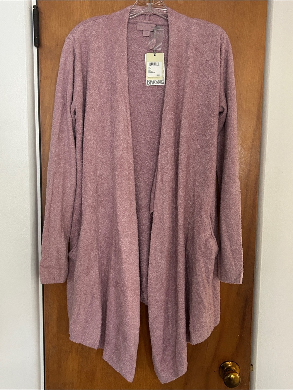 Barefoot Dreams Orchid Open Front Long Sleeve Cardigan With Pockets (New W/Tags)